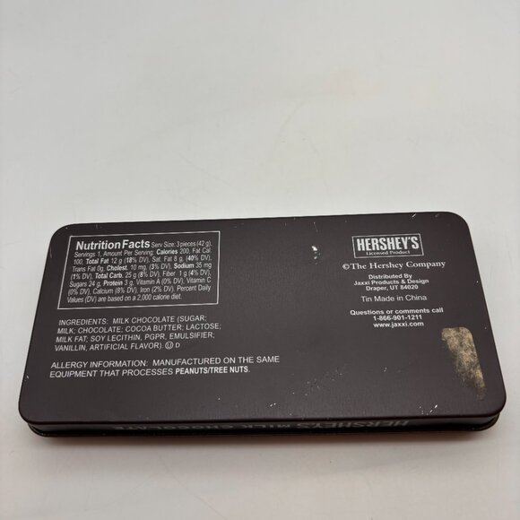 Vintage Hershey's Milk Chocolate Retro Flat Rectangular Collectible Tin - Picture 8 of 16